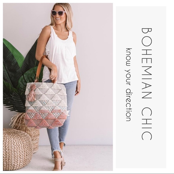 Textured Crochet Handmade Oversized Tote - Picture 7 of 14